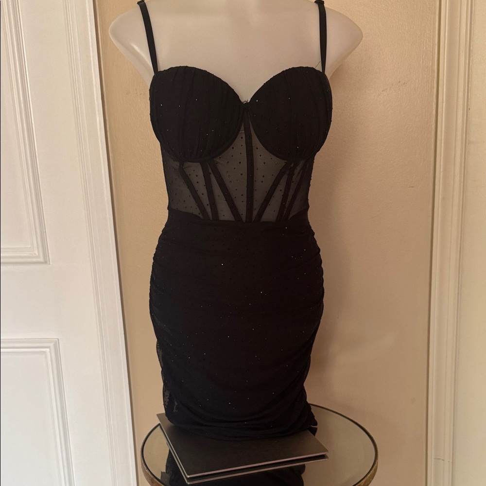 Windsor Black Mesh Dress